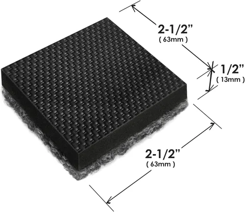 Miniatura 5 de Slipstick GorillaOutdoor - Deslizadores de muebles resistentes a la intemperie de 2-1/2 pulgadas para pisos de superficie dura (paquete de 4)