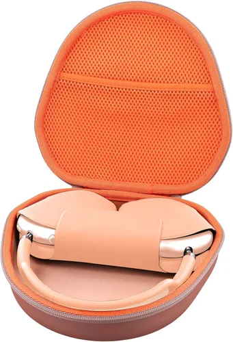 Miniatura 15 de khanka Estuche rígido de transporte para auriculares inalámbricos sobre la oreja de Apple AirPods Max 2/Apple AirPods Max, funda negra