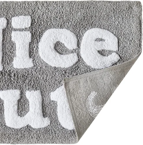 Miniatura 5 de Jessica Simpson Alfombra de baño de algodón, alfombra de baño de alta calidad, decoración lavable a máquina, 20 x 32 pulgadas, bonito trasero, gris