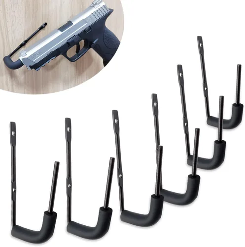 StrongTools Percha para pistolas, soporte para pistola de montaje en pared, adecuado para escritorio o armario, organizador de pistolas para