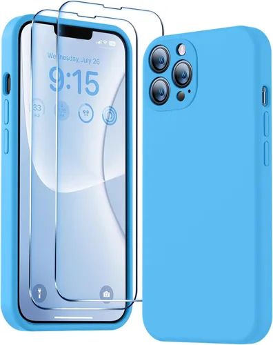 Miniatura 41 de BossKiss Funda compatible con iPhone 13 Pro, silicona de alta calidad mejorada [protección de cámara] [2 protectores de pantalla]