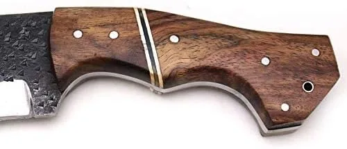 Miniatura 4 de Cuchillo Wild Turkey de hoja fija, acero al carbono, con funda de cuero