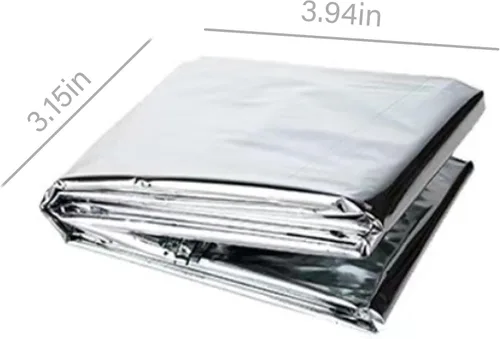 Miniatura 4 de Guo's hyekbe Manta de rescate Mylar de primeros auxilios, mantas de emergencia para equipos y equipos de supervivencia, diseñada para exteriores