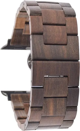Correa de reloj de madera para Apple Watch de 1.654 pulgadas (Serie 3)/1.732/1.772 pulgadas/1.612 pulgadas/1.772 pulgadas/1.772 pulgadas/1.612