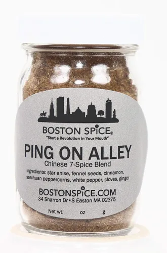 Boston Spice Ping On Alley Hecho a mano oriental asiático chino Siete 7 especias mejor que 5 mezcla postres pasteles galletas aves de corral Carne