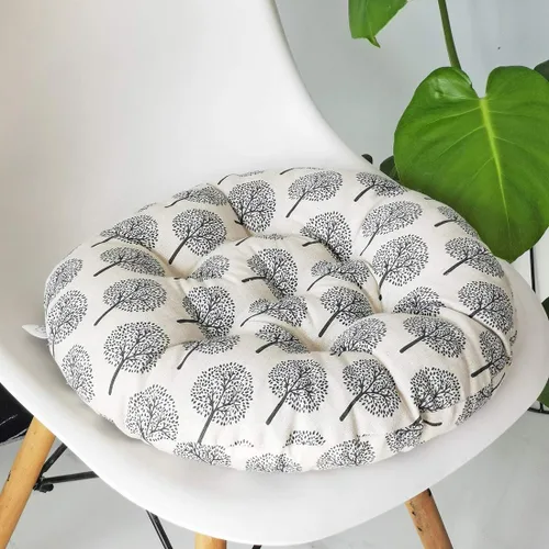 Miniatura 27 de vctops Cojín redondo suave bohemio para silla de jardín, patio, hogar, cocina, oficina, asiento, cojín de 16 pulgadas de diámetro Towel