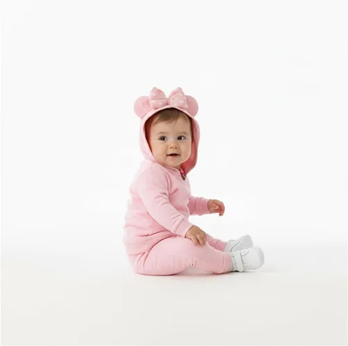 Miniatura 4 de Disney Minnie Mouse - Conjunto de sudadera con capucha y pantalones para bebés y niños pequeños