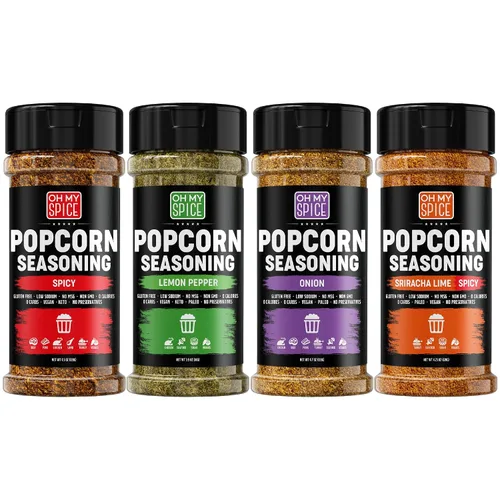 Miniatura 9 de Popcorn Seasoning Chocolate Powder Mix - Gluten Free & Low Sodium Cocoa Powder Blend Popcorn Flavoring Seasoning. Healthy Movie Night Theater Pop