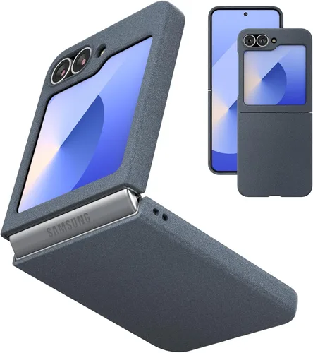 Miniatura 22 de Funda delgada para Galaxy Z Flip 5, parte trasera de policarbonato duro, sensación esmerilada, soporte de carga inalámbrica, ligera, a prueba