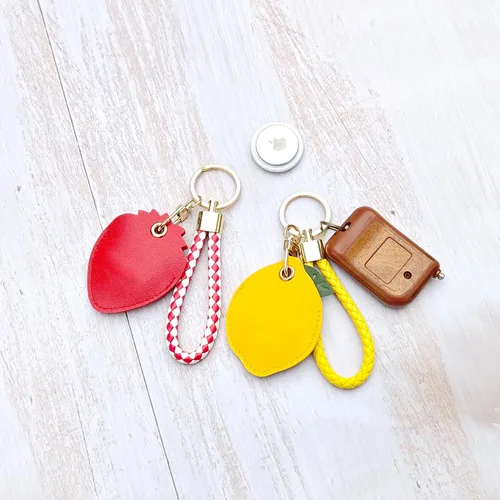 Miniatura 41 de CATCH ON Paquete de 2 fundas de cuero para Airtag para llavero, bonitos accesorios Kawaii adecuados para Airtag