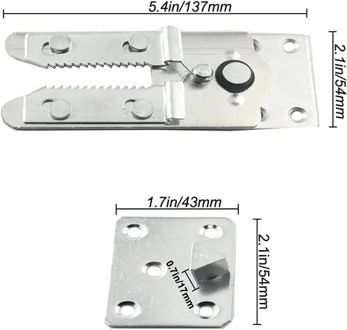 Miniatura 3 de AWEN + Paquete de 4 tornillos de conector de sofá seccionales, piezas de repuesto para sofá seccional, muebles Sf-4 piezas
