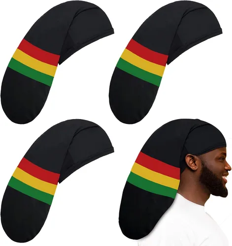 Miniatura 10 de 4 piezas unisex para rastas de cabello largo, para dormir, accesorios para el cabello, para hombres y mujeres