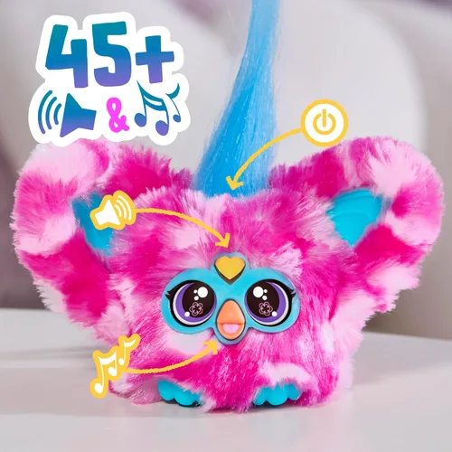 Miniatura 9 de Furby Furblets Dah-Tee Mini Friend, más de 45 sonidos, música country, solo habla furbish, juguetes de peluche electrónicos para niñas y niños