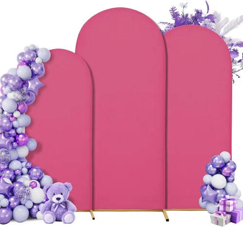 Miniatura 35 de Funda para arco de boda de 6 pies, tela elástica para arcos pequeños, cabinas de fotos y decoración de fiestas, para cumpleaños, duchas