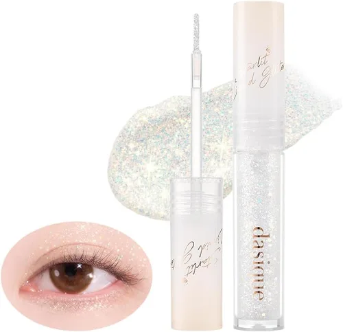 Miniatura 12 de dasique Starlit Jewel - Brillo líquido (06 cristal rosa) Sombra de purpurina parpadeante Maquillaje coreano Maquillaje de ojos brillante