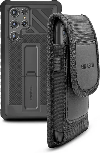 Miniatura 7 de ENCASED Falcon Armor - Funda para Samsung Galaxy S22 Ultra con soporte, funda protectora de cuerpo completo (compatible con carga inalámbrica)