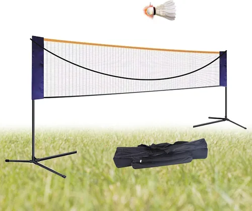 Miniatura 4 de Red de bádminton portátil de 20 pies para interiores y exteriores, cancha de voleibol, herramienta deportiva, para jugar bádminton, voleibol