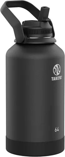 Miniatura 30 de Takeya Actives - Botella de agua de 24 onzas con tapa con popote, aislamiento de acero inoxidable de doble pared, apta para lavavajillas y sin BPA