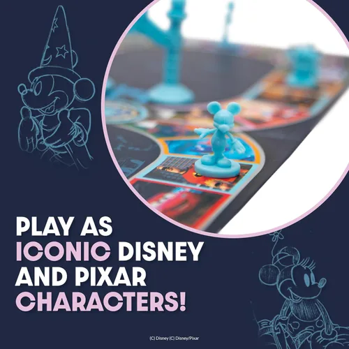 Miniatura 7 de El Mundo Mágico de Juegos de Trivia de Disney – Juegos de Mesa para la Noche Familiar, Juego de Mesa Multijugador, Juego de Mesa Familiar