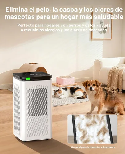 Miniatura 7 de Purificadores de aire para habitaciones grandes del hogar de hasta 3500 pies cuadrados, H13 True HEPA 0.1 micrones 99.97% filtración con filtro