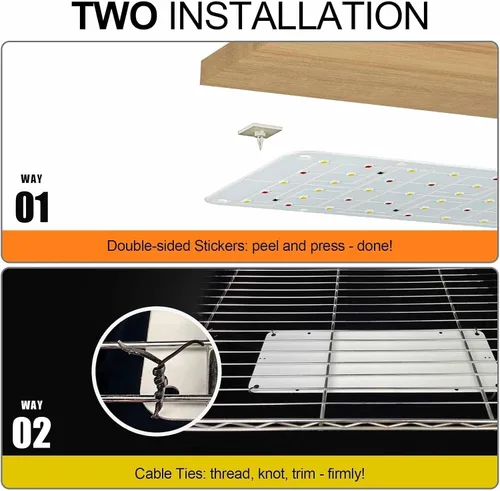Miniatura 3 de Panel de luz de cultivo para plantas de interior, luz LED ultrafina de espectro completo de 20 W para estante y gabinete, regulable con temporizador