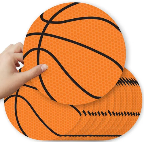 Big Dot of Happiness Nothin' but Net – Baloncesto – Decoraciones DIY Baby Shower o Cumpleaños Elementos esenciales para fiestas grandes – Juego de 20