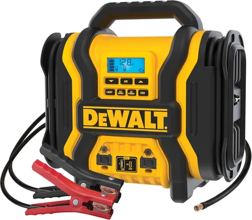 DEWALT DXAEPS14-Type2 2000 Amp de Pico de Batería 12V Reforzador de Batería Automotriz Arrancador/Estación de Energía con Compresor de 120 PSI,