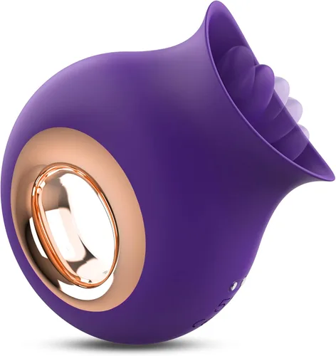 Miniatura 6 de Juguetes para adultos, vibrador de clítoris rosa, vibrador de juguete para lamer la lengua con 9 modos, recargable e impermeable, juguetes sexuales
