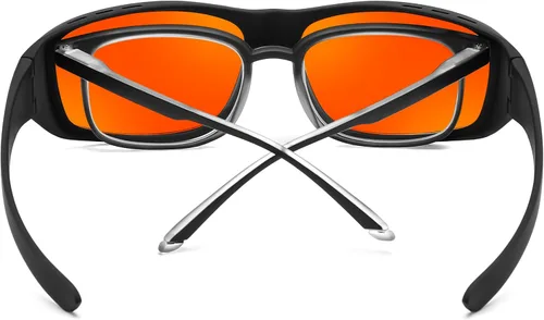 Miniatura 8 de FEISEDY Fitover B1228 - Lentes de luz azul para juegos de computadora para dormir mejor, antirreflejos