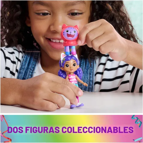 Miniatura 8 de DreamWorks Gabby's Casa de Muñecas Autobús de Fiesta de Celebración, Juego Transformable con Figuras de Juguetes Gabby y DJ Catnip y Accesorios