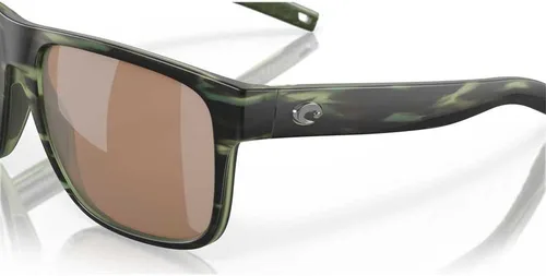 Miniatura 36 de Costa Man - Gafas de sol con montura negra mate, lentes de espejo verde, 2.323 in