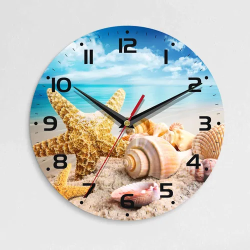 Miniatura 11 de Reloj de pared, 10 pulgadas, silencioso, sin tictac, decoración de cocina para el hogar, funciona con pilas, para baño, dormitorio, sala de estar