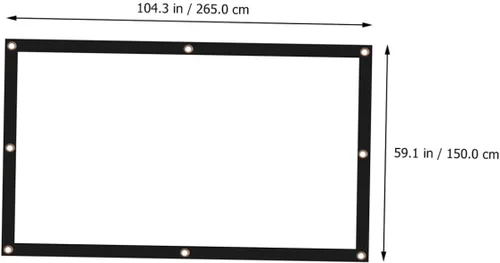 Miniatura 6 de DOITOOL Polyester Outdoor Indoor HD Projection for Home Theater Camping Classroom