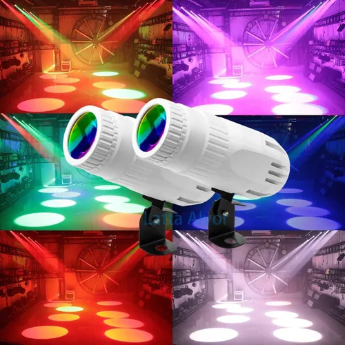 Miniatura 5 de Foco pequeño 4 en 1 Mini RGBW LED Beam Spot Lights Efecto de escenario Iluminación LED Beam Pinspot luz para espejo, bola club, fiesta, bar, eventos