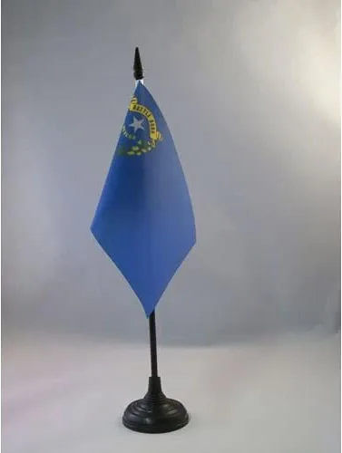 Miniatura 63 de Bandera de mesa de Colorado de 4 x 6 pulgadas, bandera de escritorio del estado de Colorado de EE. UU., 5.9 x 3.9 in, palo y base de plástico negro