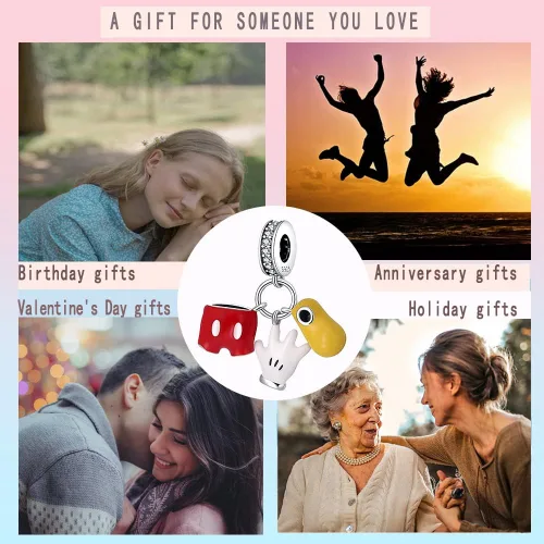 Miniatura 111 de LNQOBU Happy Life - Colgante para pulseras de abalorios, plata de ley 925 para mujer (con un espaciador de cuentas)