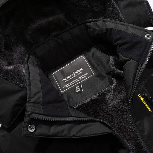 Miniatura 3 de MAGCOMSEN - Chaqueta de invierno para hombre impermeable abrigada con forro polar y múltiples bolsillos