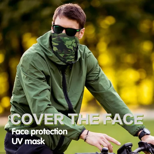 Miniatura 5 de Polaina de cuello refrescante para hombres y mujeres, máscara de cara de caimán, cubrecara, máscara de pesca, motocicleta, bandana balclava