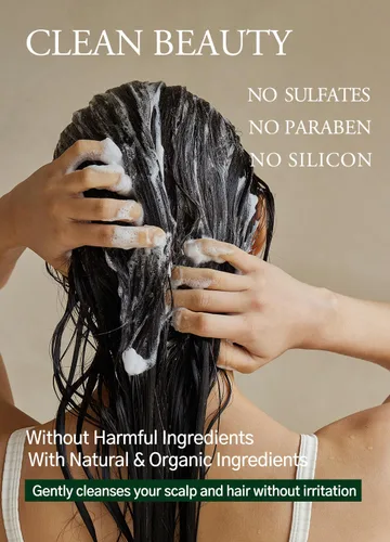 Miniatura 3 de laferme Laminaria Champú con ingrediente orgánico, champú clarificador coreano, hidratante para cabello seco, fortalecimiento para cabello débil