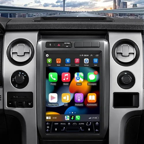 Radio de coche 4+64G para Ford F150 2009 2010 2011 2012 Radio estéreo inalámbrico Carplay Android Auto 12.1 pulgadas QLED pantalla FM/AM cámara de