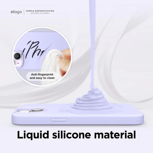 Miniatura 4 de elago Compatible con Funda para iPhone 14, funda de silicona líquida, funda protectora de cuerpo completo, a prueba de golpes, diseño delgado, forro