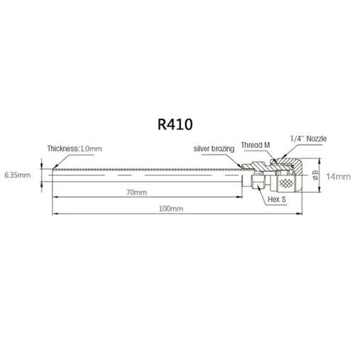 Miniatura 4 de Válvula de servicio R410, válvula de servicio de latón unidireccional Modo de conducción manual Válvula de acceso de refrigeración de aire