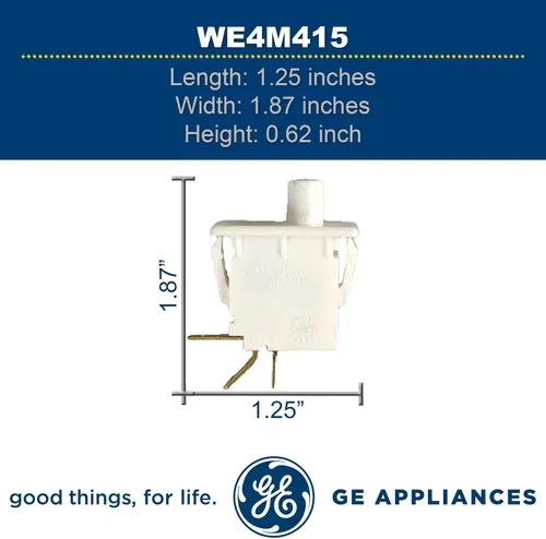 Miniatura 5 de GE WE4M415 - Interruptor de puerta original OEM para secadora GE
