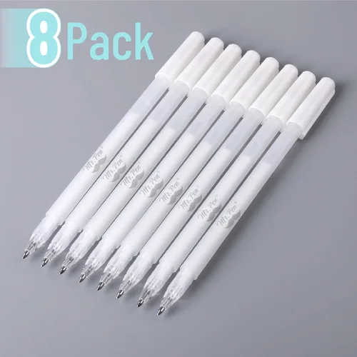 Miniatura 2 de Mr. Pen - Bolígrafos de gel blancos para artistas, paquete de 8, punta fina de 0.031 in, bolígrafos de tinta blanca para papel negro, colorear