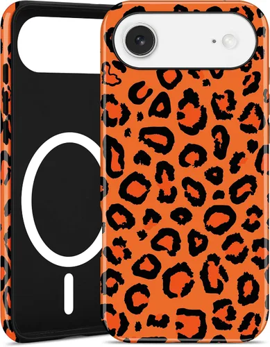 Miniatura 40 de Jusy Compatible con MagSafe Brown Tortoise Shell Print Phone Case para iPhone 7/8/SE, funda protectora magnética de lujo de TPU suave