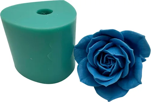 Miniatura 16 de Molde de Silicona 3D de Flor de Rosa Floreciente para Resina Flor Jabón Vela Haciendo Moldes DIY Molde de Pastel de Boda Decorando con Epoxi Molde