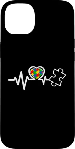 Miniatura 15 de Heart Puzzle Piece Heartbeat Cool Autism Awareness Case for iPhone 16