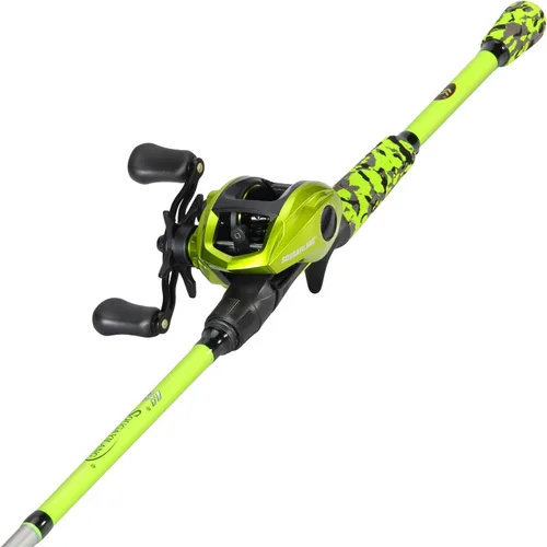 Miniatura 11 de Sougayilang Combo de Caña y Carrete de Pesca, Combo de Baitcasting, Cañas de Grafito IM7, Cañas de 2 Piezas, Mango EVA y Portacebo Estilo "S" Mango