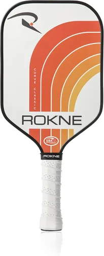 Miniatura 15 de ROKNE Curve Classic Pickleball Paddle Paletas de pickleball de fibra de vidrio aprobadas por USAPA Ingeniería de precisión y comodidad Textura
