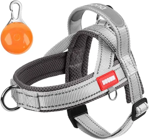 Miniatura 2 de Arnés para perro sin tirones con acolchado de malla transpirable, arnés reflectante ajustable a prueba de escape, arnés de chaleco para perro